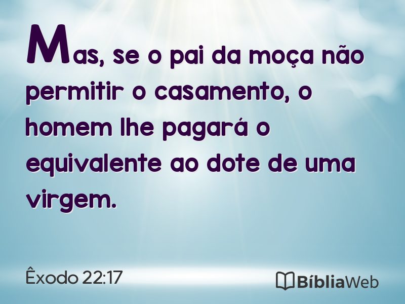 Êxodo 22:17 em imagem para compartilhar