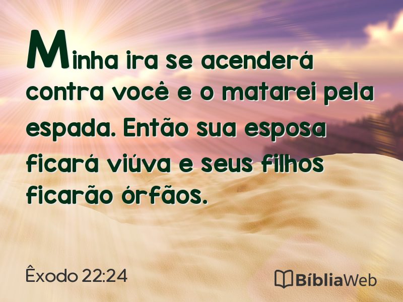 Êxodo 22:24 em imagem para compartilhar