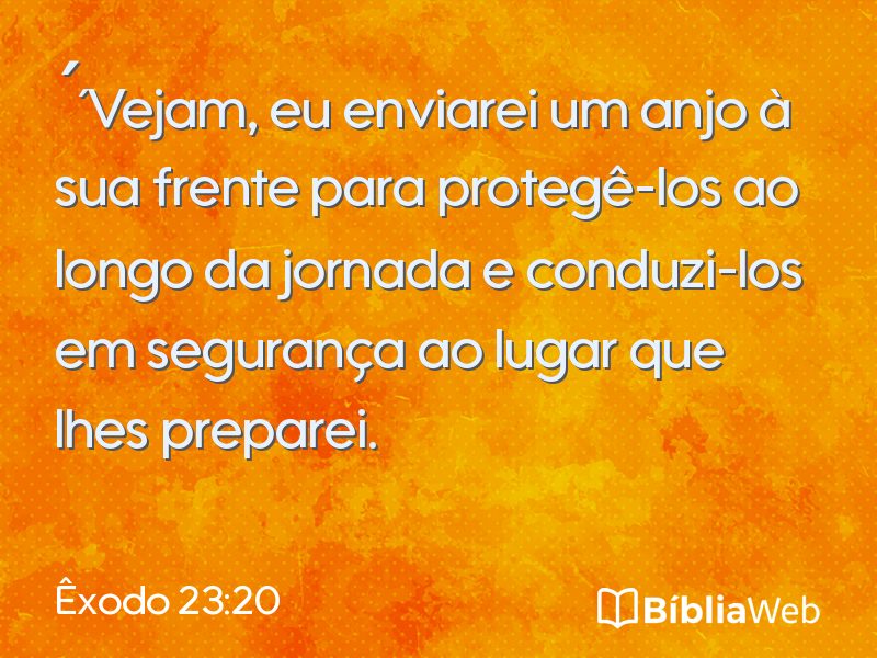 Êxodo 23:20 em imagem para compartilhar