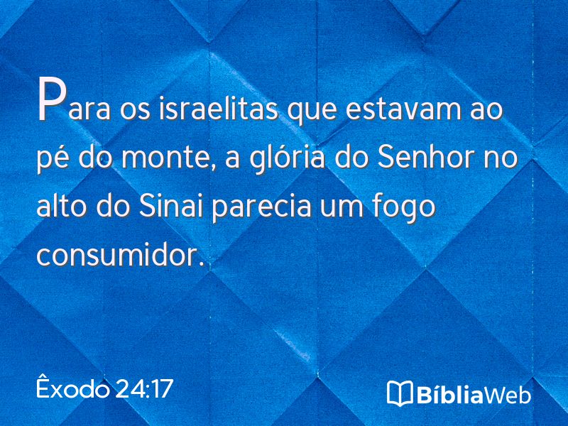 Êxodo 24:17 em imagem para compartilhar