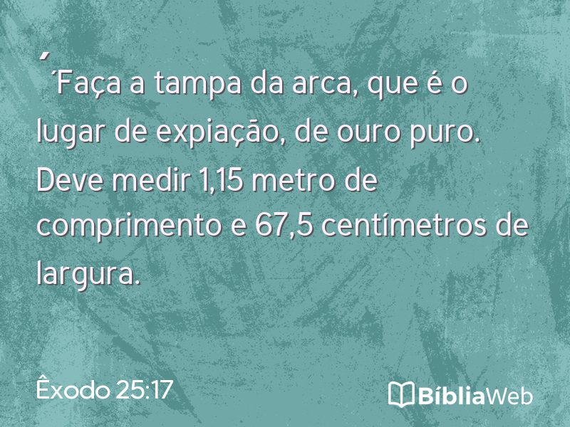 Êxodo 25:17 em imagem para compartilhar