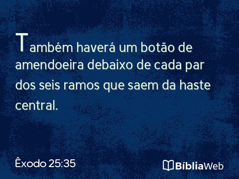 Êxodo 25:35 em imagem para compartilhar