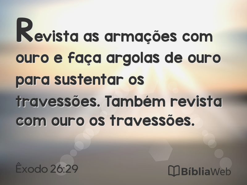 Êxodo 26:29 em imagem para compartilhar