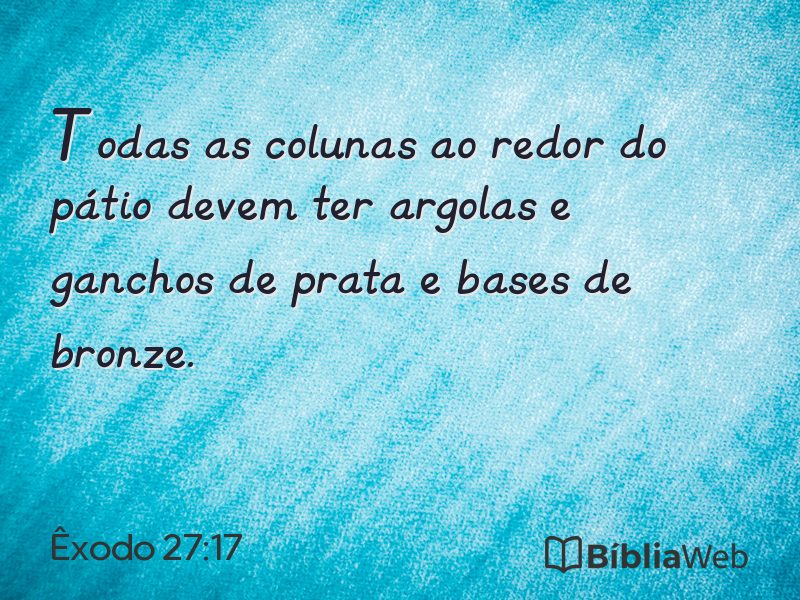 Êxodo 27:17 em imagem para compartilhar