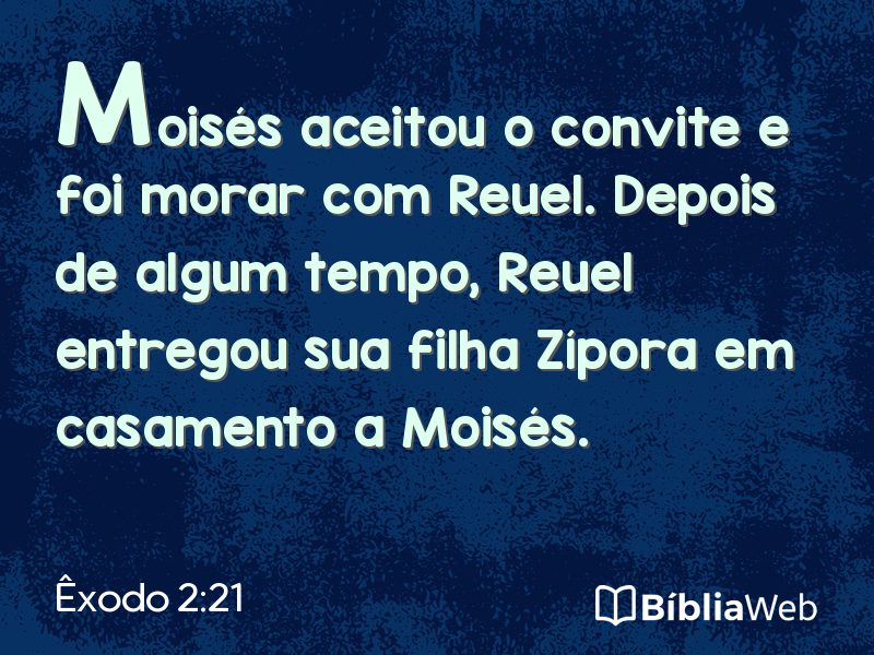 Êxodo 2:21 em imagem para compartilhar