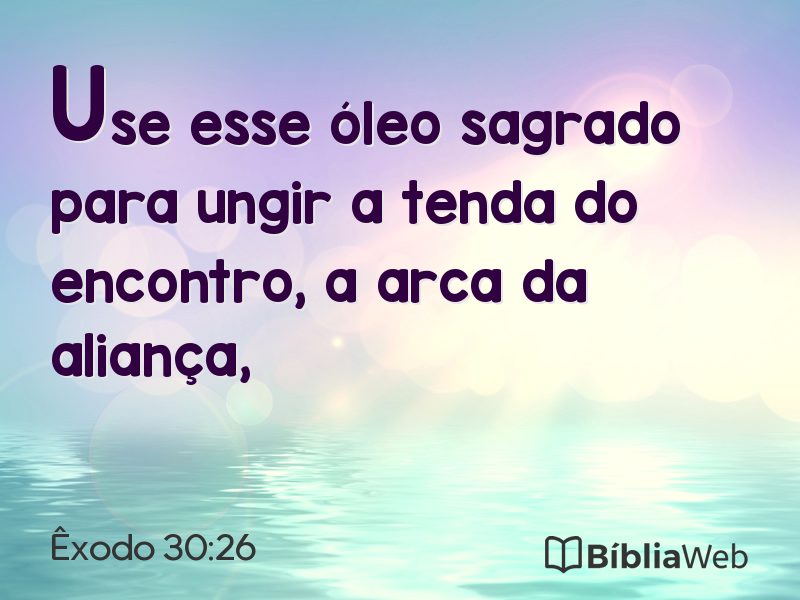 Êxodo 30:26 em imagem para compartilhar