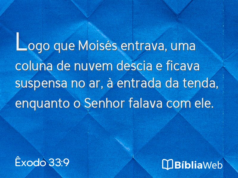 Êxodo 33:9 em imagem para compartilhar
