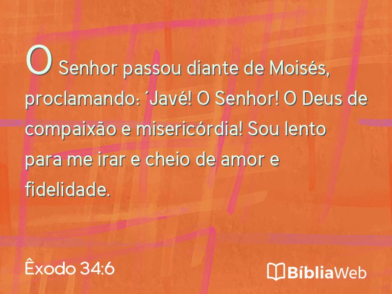 Êxodo 34:6 em imagem para compartilhar