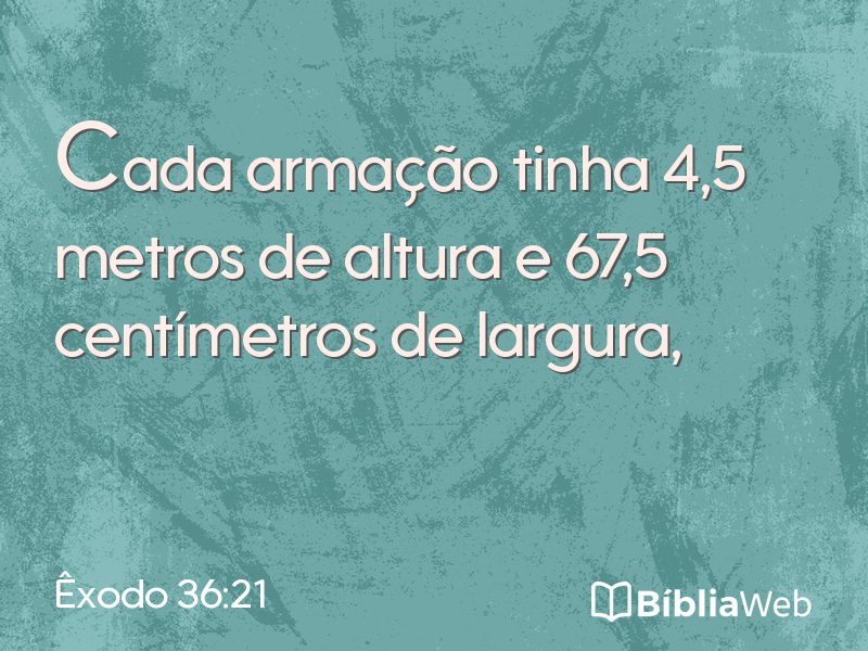 Êxodo 36:21 em imagem para compartilhar