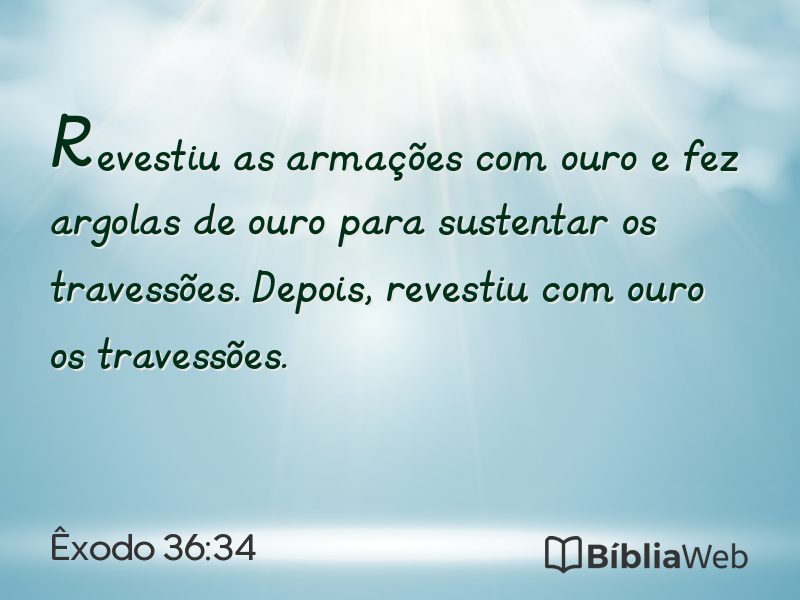 Êxodo 36:34 em imagem para compartilhar