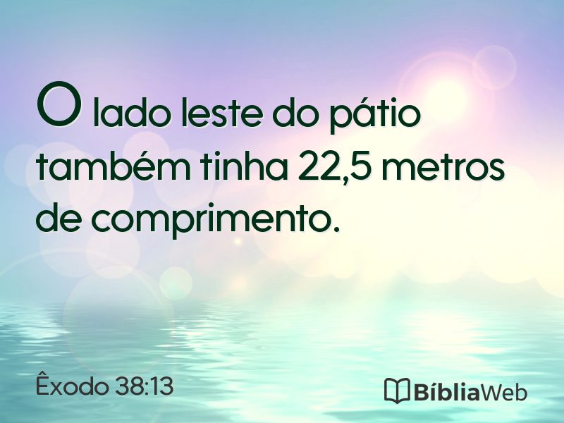 Êxodo 38:13 em imagem para compartilhar