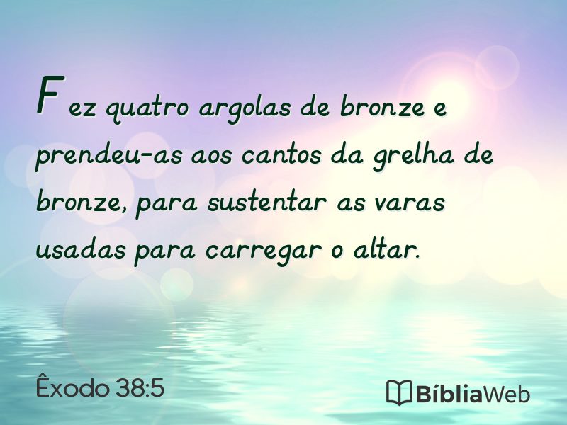 Êxodo 38:5 em imagem para compartilhar