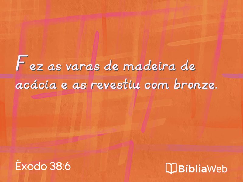 Êxodo 38:6 em imagem para compartilhar