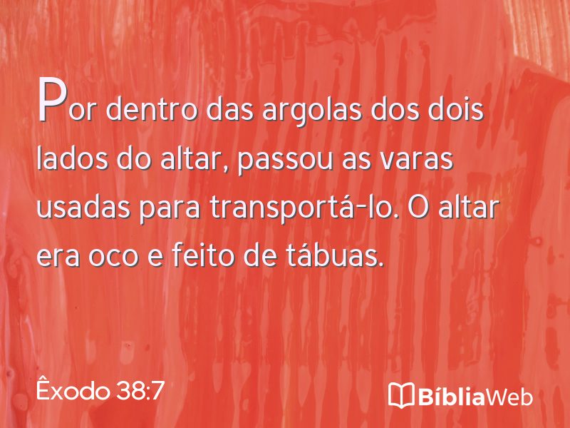 Êxodo 38:7 em imagem para compartilhar
