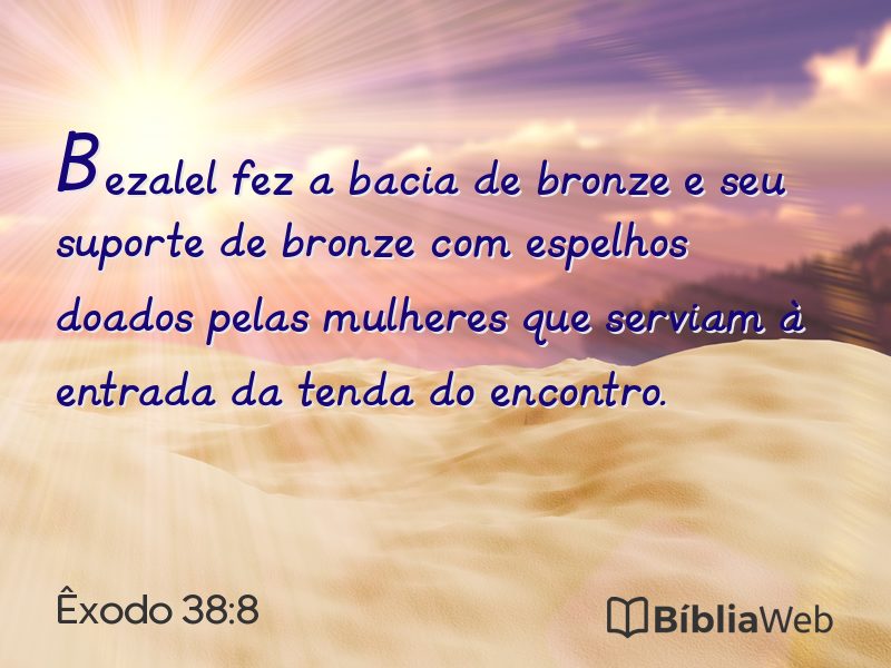 Êxodo 38:8 em imagem para compartilhar