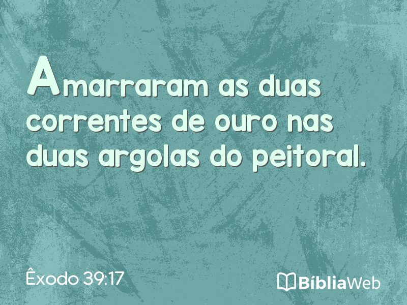 Êxodo 39:17 em imagem para compartilhar