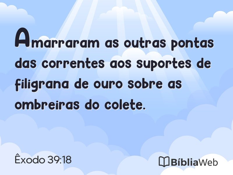 Êxodo 39:18 em imagem para compartilhar