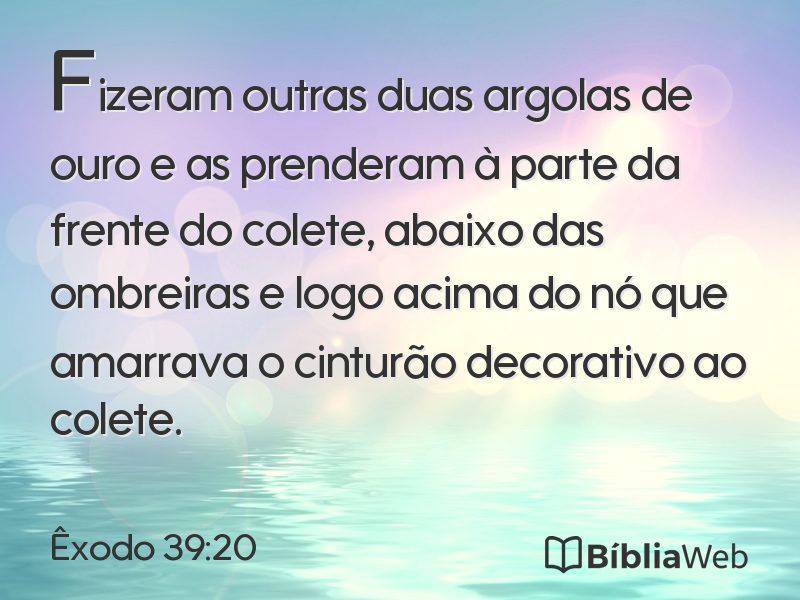 Êxodo 39:20 em imagem para compartilhar