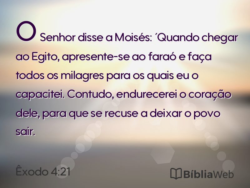 Êxodo 4:21 em imagem para compartilhar
