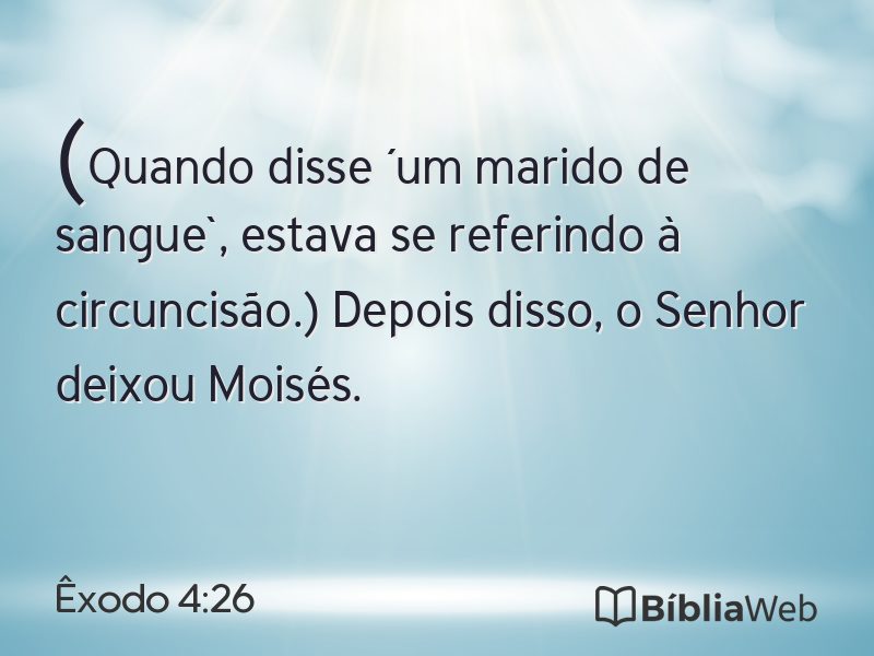 Êxodo 4:26 em imagem para compartilhar