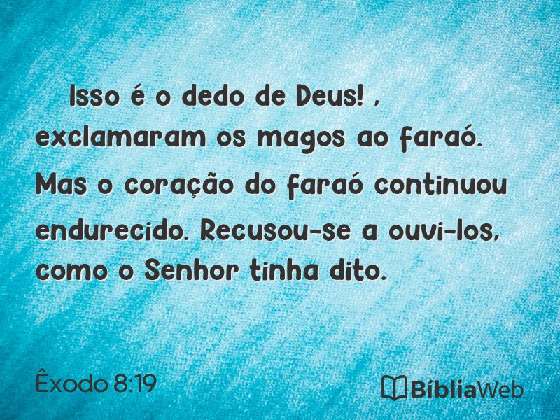 Êxodo 8:19 em imagem para compartilhar