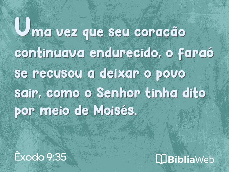 Êxodo 9:35 em imagem para compartilhar