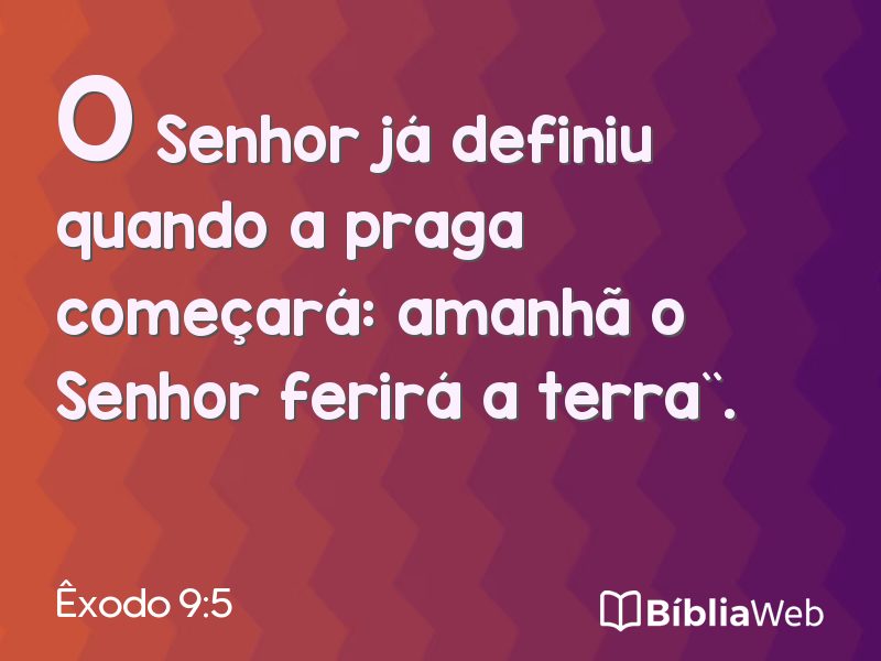 Êxodo 9:5 em imagem para compartilhar