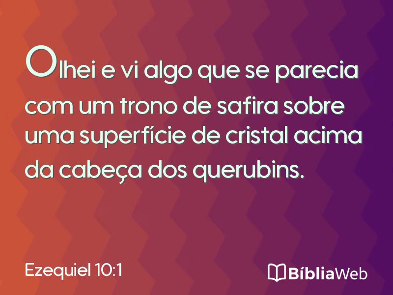 Ezequiel 10:1 em imagem para compartilhar