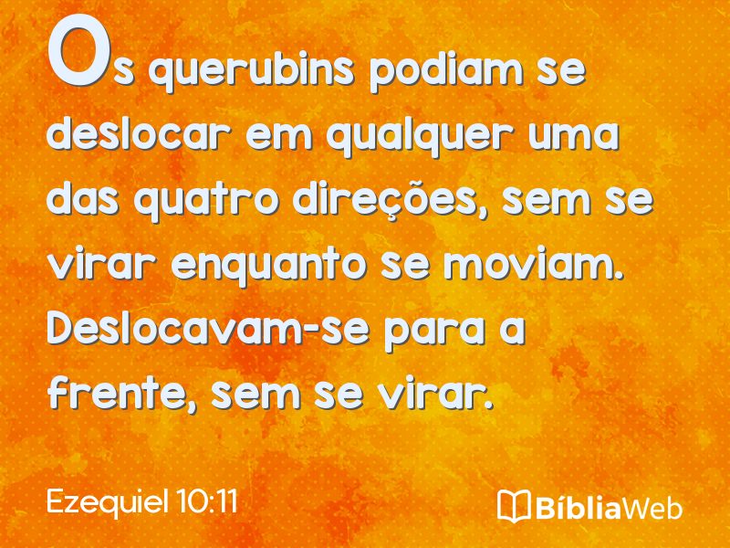 Ezequiel 10:11 em imagem para compartilhar