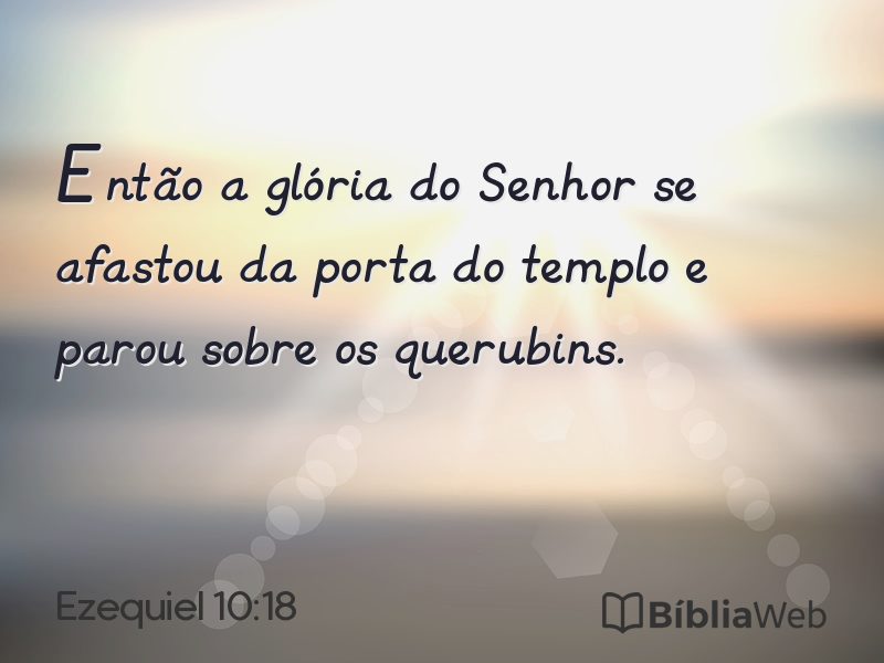 Ezequiel 10:18 em imagem para compartilhar