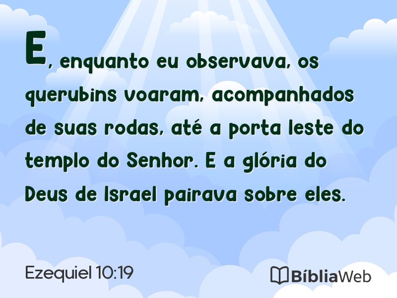 Ezequiel 10:19 em imagem para compartilhar