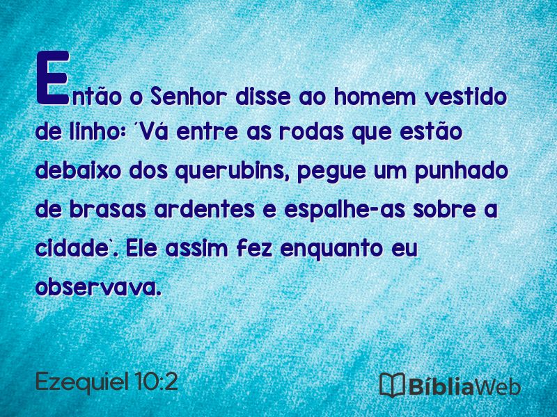 Ezequiel 10:2 em imagem para compartilhar