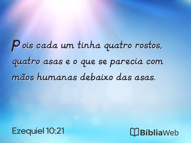 Ezequiel 10:21 em imagem para compartilhar
