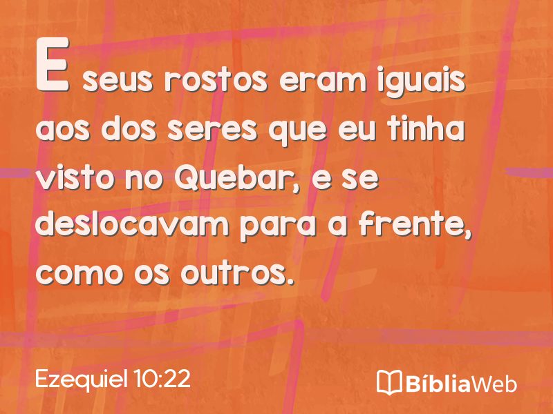 Ezequiel 10:22 em imagem para compartilhar