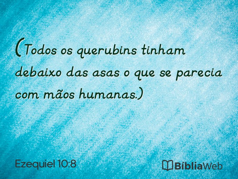 Ezequiel 10:8 em imagem para compartilhar
