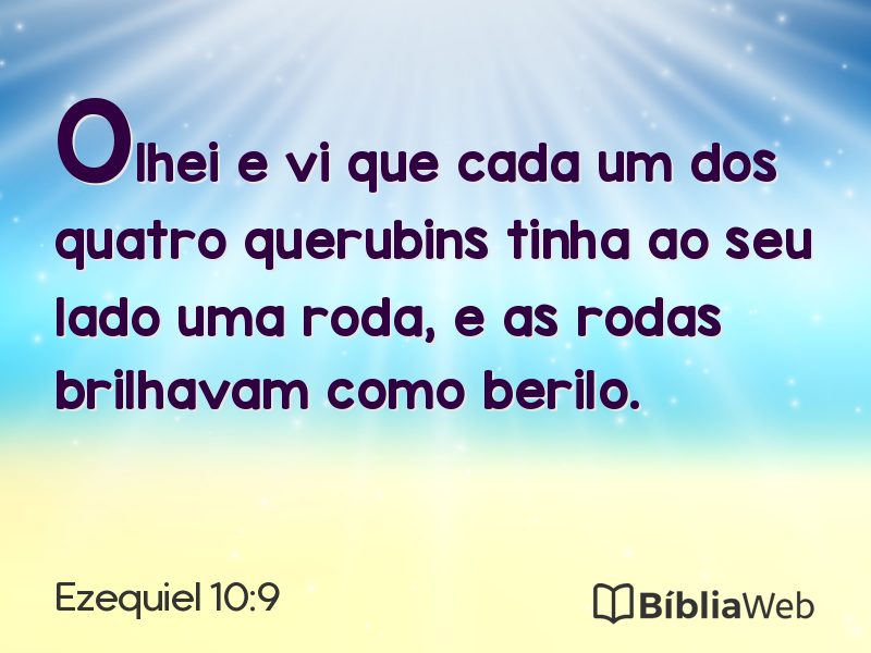 Ezequiel 10:9 em imagem para compartilhar
