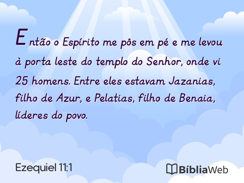 Ezequiel 11:1 em imagem para compartilhar