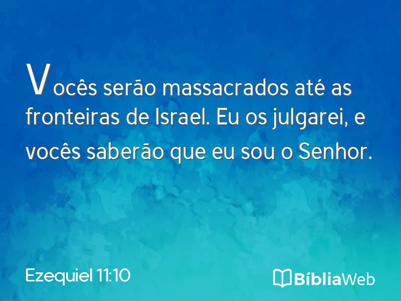 Ezequiel 11:10 em imagem para compartilhar