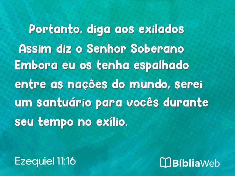 Ezequiel 11:16 em imagem para compartilhar