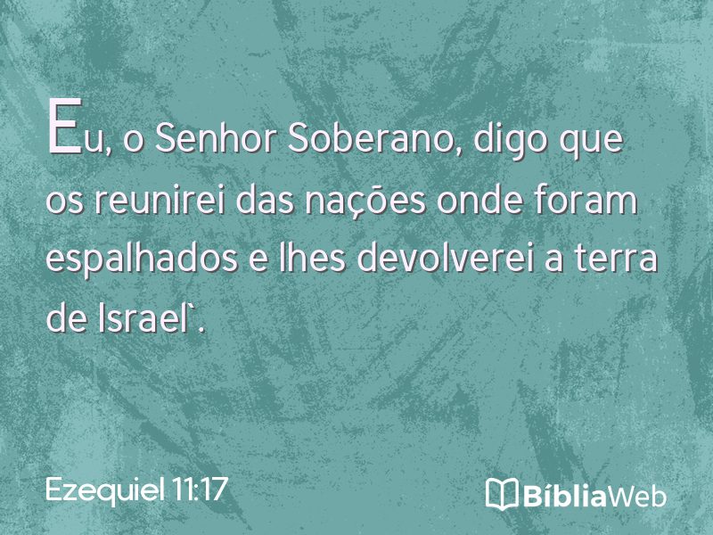 Ezequiel 11:17 em imagem para compartilhar