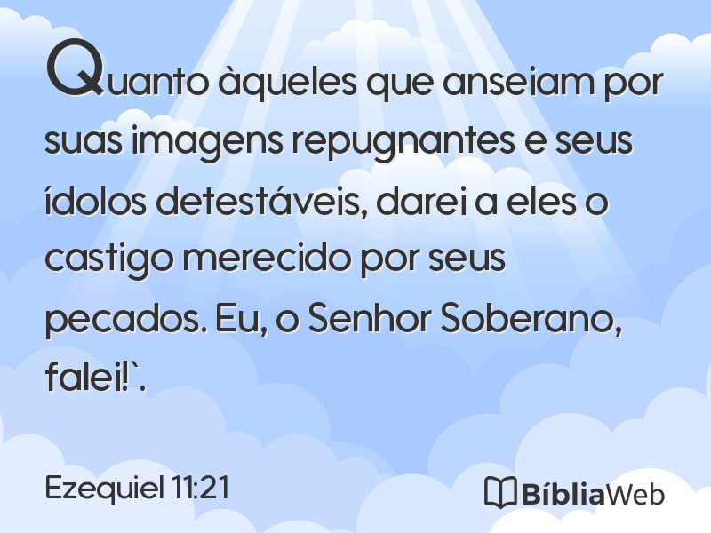 Ezequiel 11:21 em imagem para compartilhar