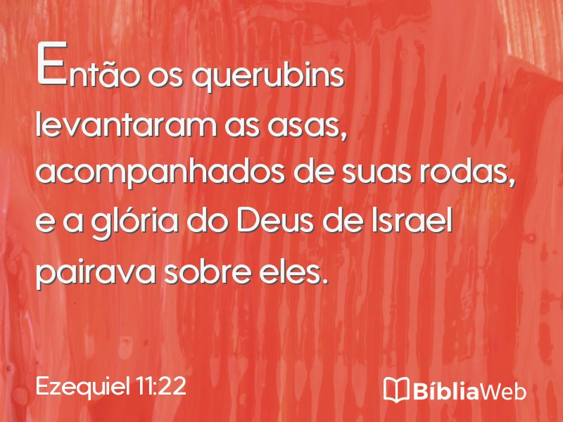 Ezequiel 11:22 em imagem para compartilhar