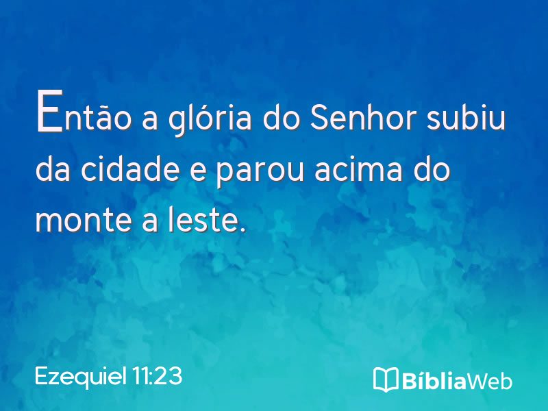 Ezequiel 11:23 em imagem para compartilhar