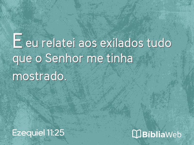 Ezequiel 11:25 em imagem para compartilhar