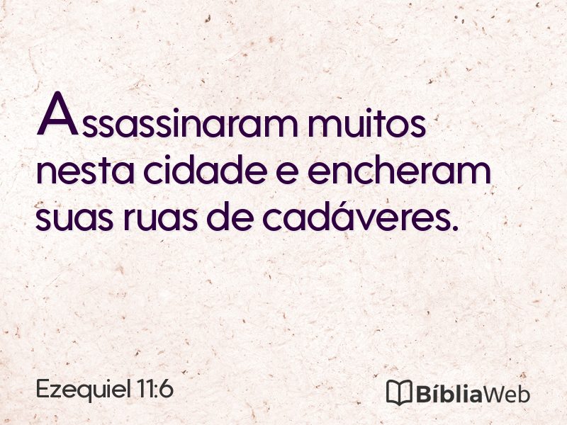 Ezequiel 11:6 em imagem para compartilhar