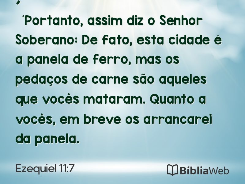 Ezequiel 11:7 em imagem para compartilhar