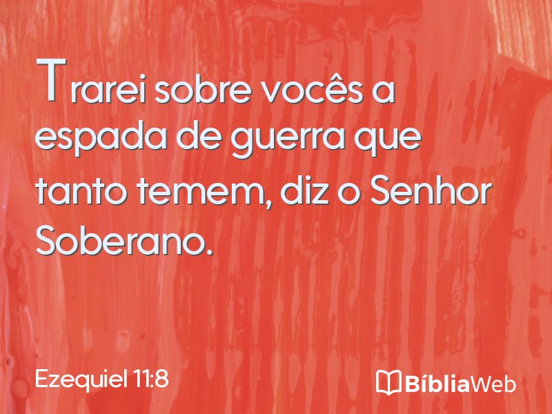 Ezequiel 11:8 em imagem para compartilhar