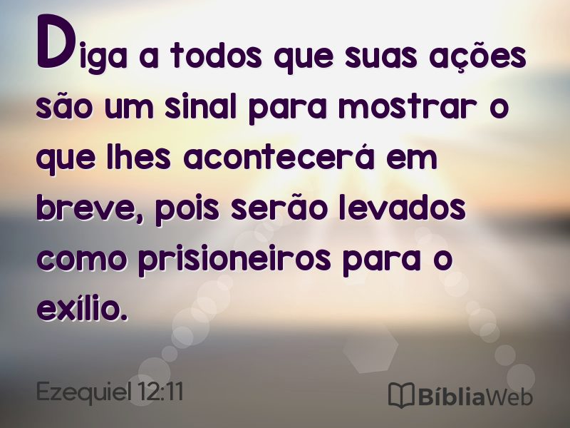 Ezequiel 12:11 em imagem para compartilhar