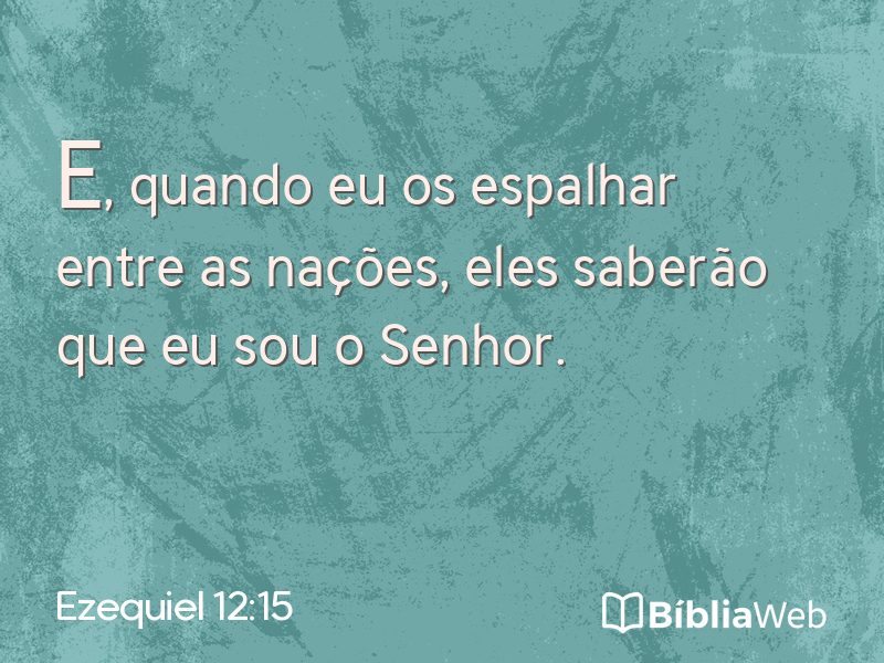 Ezequiel 12:15 em imagem para compartilhar