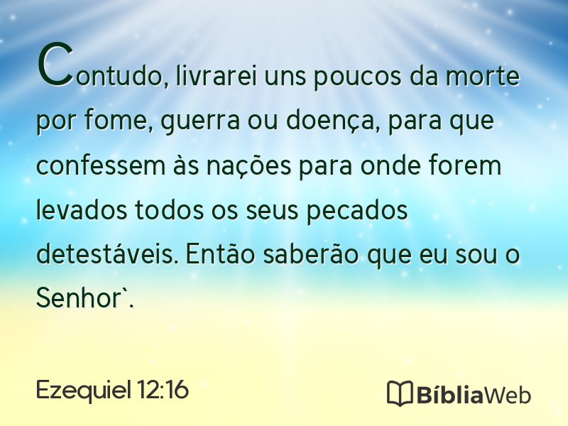 Ezequiel 12:16 em imagem para compartilhar